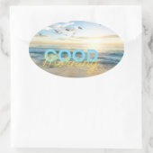 Good Morning Blue Sky 楕円形シール (バッグ)