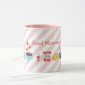 Good Morning breakfast table マグカップ (中央)