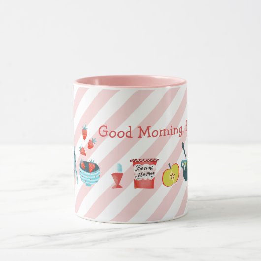 Good Morning breakfast table マグカップ (中央)