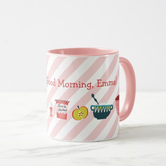 Good Morning breakfast table マグカップ (正面右)