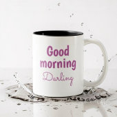 Good Morning Darling Personalized Romantic Coffee  コーヒーマグカップ