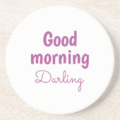 Good Morning Darling Sandstone Coaster コースター (正面)