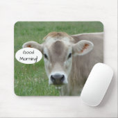 Good Morning from your Local Jersey Cow マウスパッド (マウス)