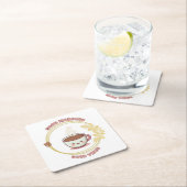 Good morning Good Vibes Coaster スクエアペーパーコースター (インサイチュ)