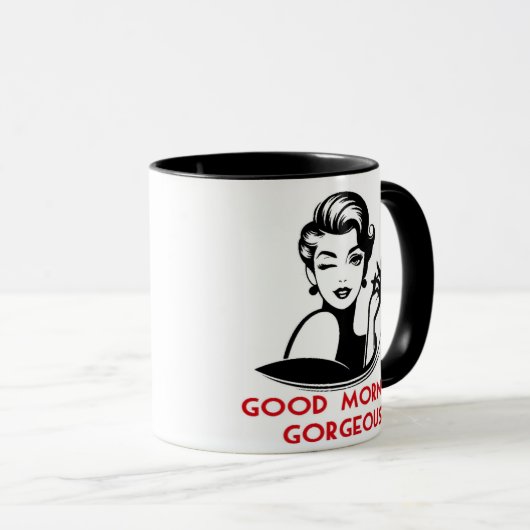 Good Morning Gorgeous Mug マグカップ (正面右)