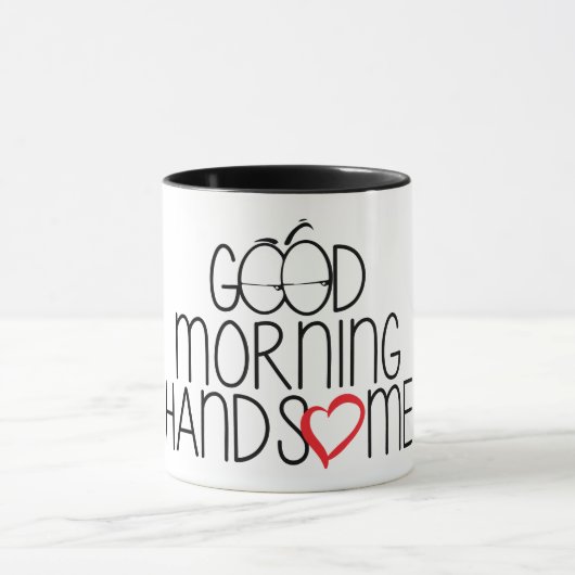 Good Morning Handsome - Coffee Mug マグカップ (中央)