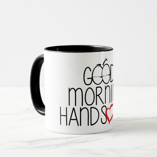 Good Morning Handsome - Coffee Mug マグカップ (正面左)