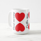 Good morning , ❤ i love my coffee Mug コーヒーマグカップ (正面左)