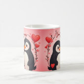 Good Morning Love - Penguins Valentine's Day Mug コーヒーマグカップ (中央)