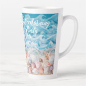 Good Morning Personalized Beach Latte Mug カフェラテマグ (右)