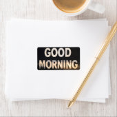 Good morning return address label ラベル (インサイチュ)
