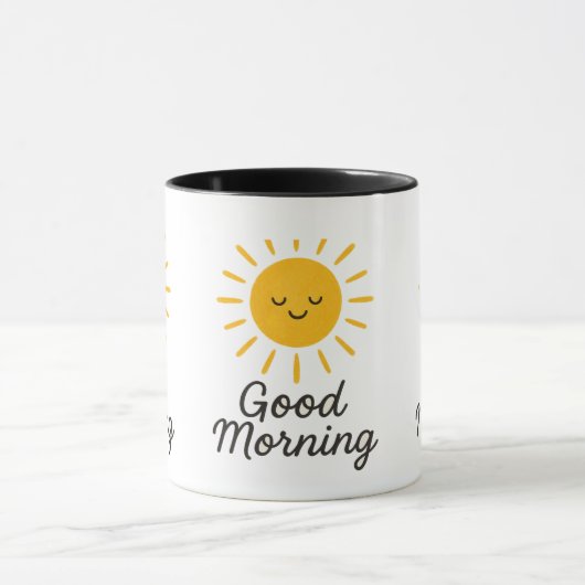 Good Morning smile Mug マグカップ (中央)