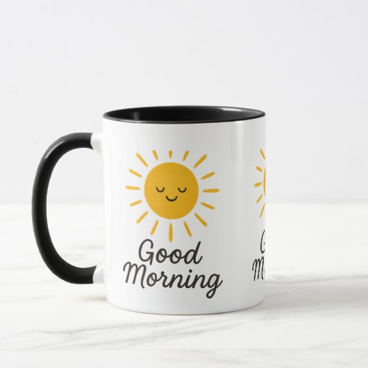 Good Morning smile Mug マグカップ (左)