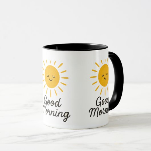 Good Morning smile Mug マグカップ (正面右)