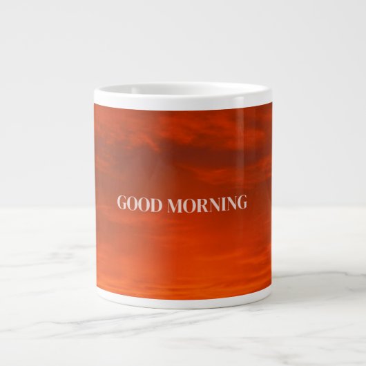 GOOD MORNING Specialty Mug ジャンボコーヒーマグカップ (正面)