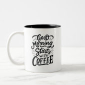 Good Morning Starts with Coffee, ツートーンマグカップ (左)