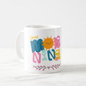 Good Morning Sunshine – Cute & Colorful Mug Design コーヒーマグカップ (正面左)