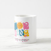 Good Morning Sunshine – Cute & Colorful Mug Design コーヒーマグカップ (中央)