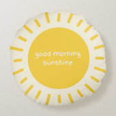 good morning sunshine nursery pillow ラウンドクッション (裏面)