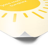 good morning sunshine nursery poster フォトプリント (角)