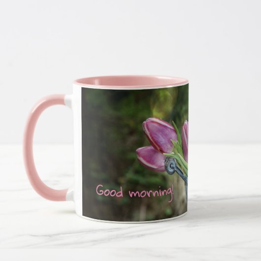 Good morning Tulips マグカップ (左)