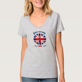 Good Morning UK - Union Jack & London Phone Box Tシャツ