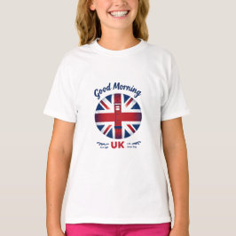Good Morning UK - Union Jack & London Phone Box Tシャツ