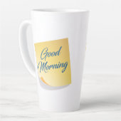 Good Morning Yellow Note Coffee Mug カフェラテマグ (左アングル)