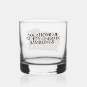 Good Movie Monday Whiskey Glass with Slogan ウイスキーグラス (裏面)