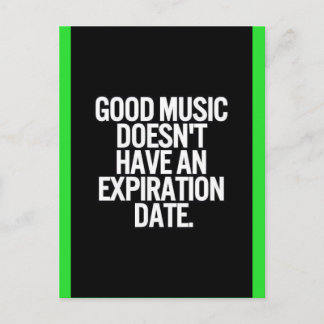 GOOD MUSICには有効期限引用文がない ポストカード