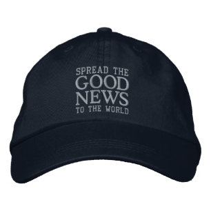 GOOD NEWSキャップ(ニュートラル) 刺繍入りキャップ