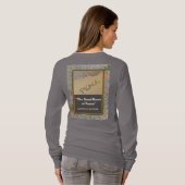 Good News of Peace -長袖ダークグレーTシャツ Tシャツ (裏面フル)