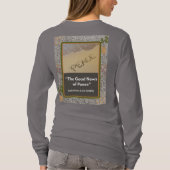 Good News of Peace -長袖ダークグレーTシャツ Tシャツ (裏面)