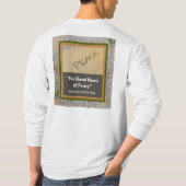 Good News of Peace -長袖ホワイトTシャツ Tシャツ (裏面)