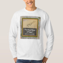 Good News of Peace -長袖ホワイトTシャツ