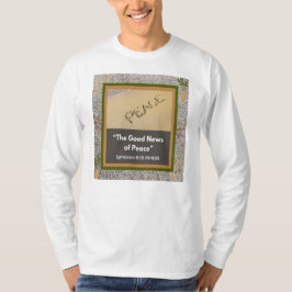 Good News of Peace -長袖ホワイトTシャツ Tシャツ