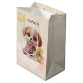 Good Night Cozy Puppy Gift Bag ミディアムペーパーバッグ (裏面アングル)