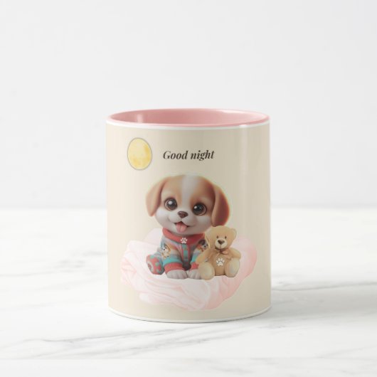 Good Night Puppy Mug マグカップ (中央)