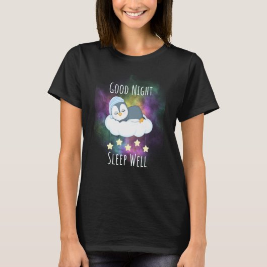 Good night sleep well Penguin For Kids Tシャツ (正面)
