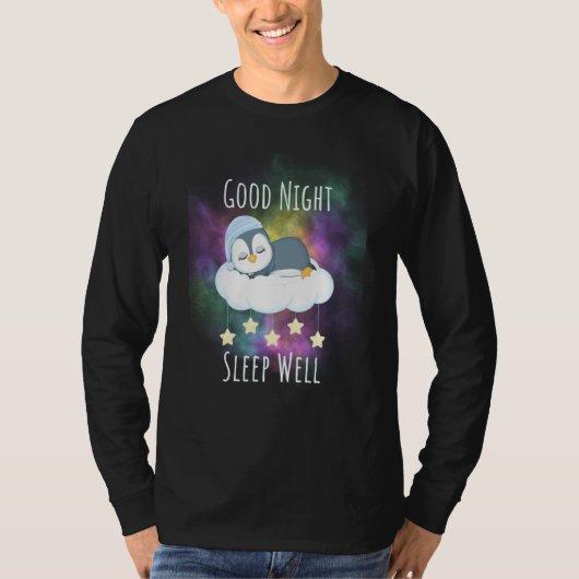 Good night sleep well Penguin For Kids Tシャツ (正面)