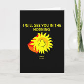 Good Night Sun Vertical Greeting Card カード (正面)