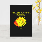 Good Night Sun Vertical Greeting Card カード (黄色い花)