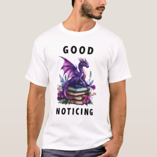 Good Noticing – ブラック文字 Tシャツ