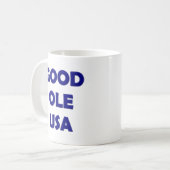 Good Ole USA、ブルーコーヒーマグ コーヒーマグカップ (正面左)