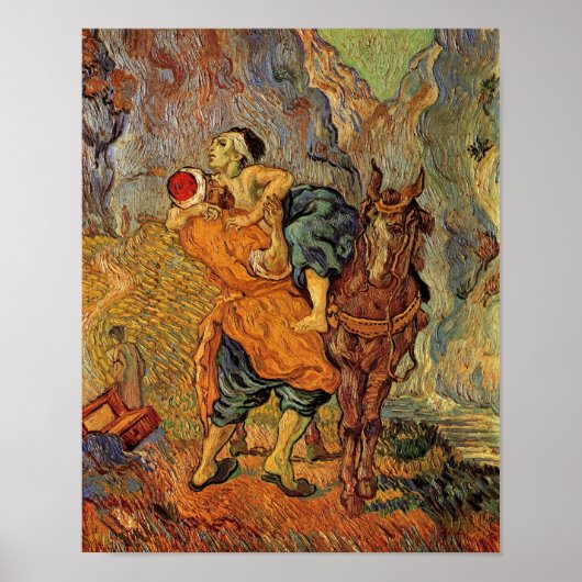 Good Samaritan (after Delacroix), Vincent van Gogh ポスター (正面)