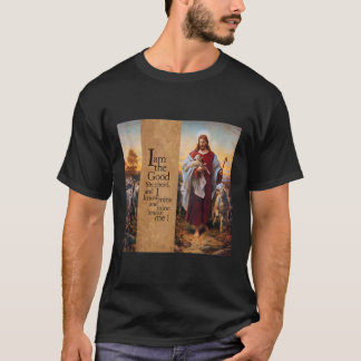 Good Shepherd Art Painting John 10 Plockhorst Jesu Tシャツ