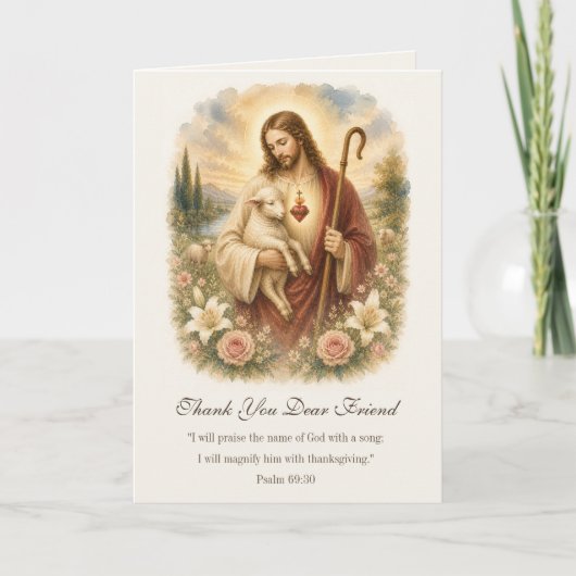 Good Shepherd Catholic Friendship Scripture カード (正面)