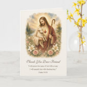 Good Shepherd Catholic Friendship Scripture カード (黄色い花)