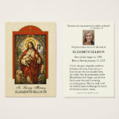 Good Shepherd Jesus Funeral Prayer Card (正面&裏面)