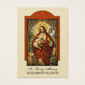 Good Shepherd Jesus Funeral Prayer Card (正面)
